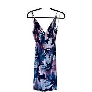 Fashion Nova Purple Blue Spaghetti Strap Mini Dress